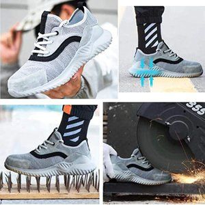 Womens Safety Steel Toe Work Shoes Sneakers